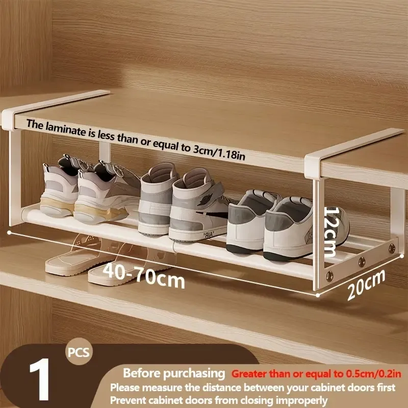 Adjustable And Expandable Shoe Rack, Stackable Iron Shoe Rack, Space ...