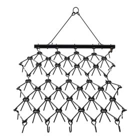 VEVOR Drag Harrow, 4 ft x 5.6 ft Durable Chain Harrow with 80 Sharp Teeth, Suitable for ATV UTV Tractor, Ideal for Soil Preparation, Seeding