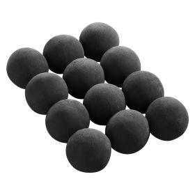 VEVOR Ceramic Fire Balls, 4 Inch 12 Pcs Round Fire Stones, Reusable Lava Rocks Indoor and Outdoor Use