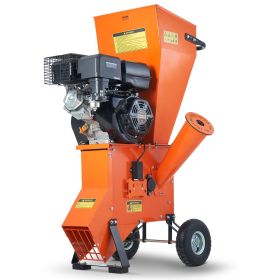 VEVOR Wood Chipper Shredder Mulcher, 12 HP Heavy Duty Gas Powered, 2' Max Diameter 420cc 8.6 kW Engine Woodchipper
