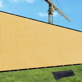 5'X25' Sand HDPE Fence (Option: defaulttitle)
