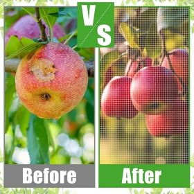 large fruit tree mesh bag garden plant protection with zipper and drawstring blueberry shrub mesh cover plant protection mesh bag Cicada insect p (size: 2.4*2.4)