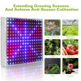 LED Grow Light Full Spectrum Hanging 225 LEDs Plant Grow Lamp Indoor Grow Light for Greenhouse Succulents Seedlings Plants Veg and Flower(15W LED (Color: as picture)