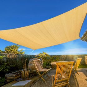 Prohibited From Sale On Amazon XISHAN 6'X8' Grey Sand HDPE Sunshade Sail, 160 Grams (Option: 6X8 ft-Sand)
